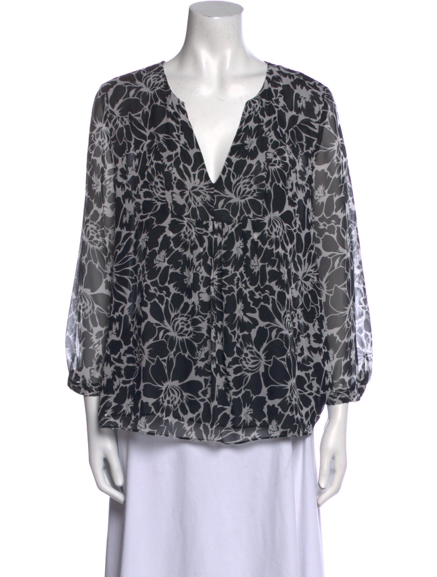 Diane von Furstenberg Silk Printed Blouse