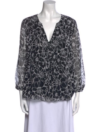 Diane von Furstenberg Silk Printed Blouse