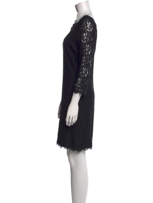Diane von Furstenberg Lace Pattern Knee-Length Dress