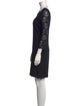 Diane von Furstenberg Lace Pattern Knee-Length Dress