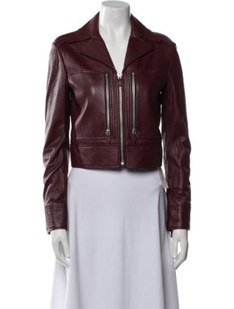 Diane von Furstenberg Leather Biker Jacket