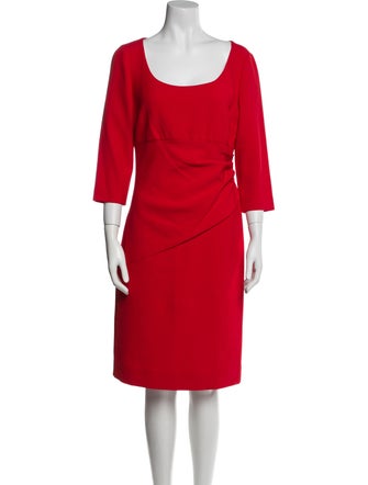 Diane von Furstenberg Scoop Neck Knee-Length Dress