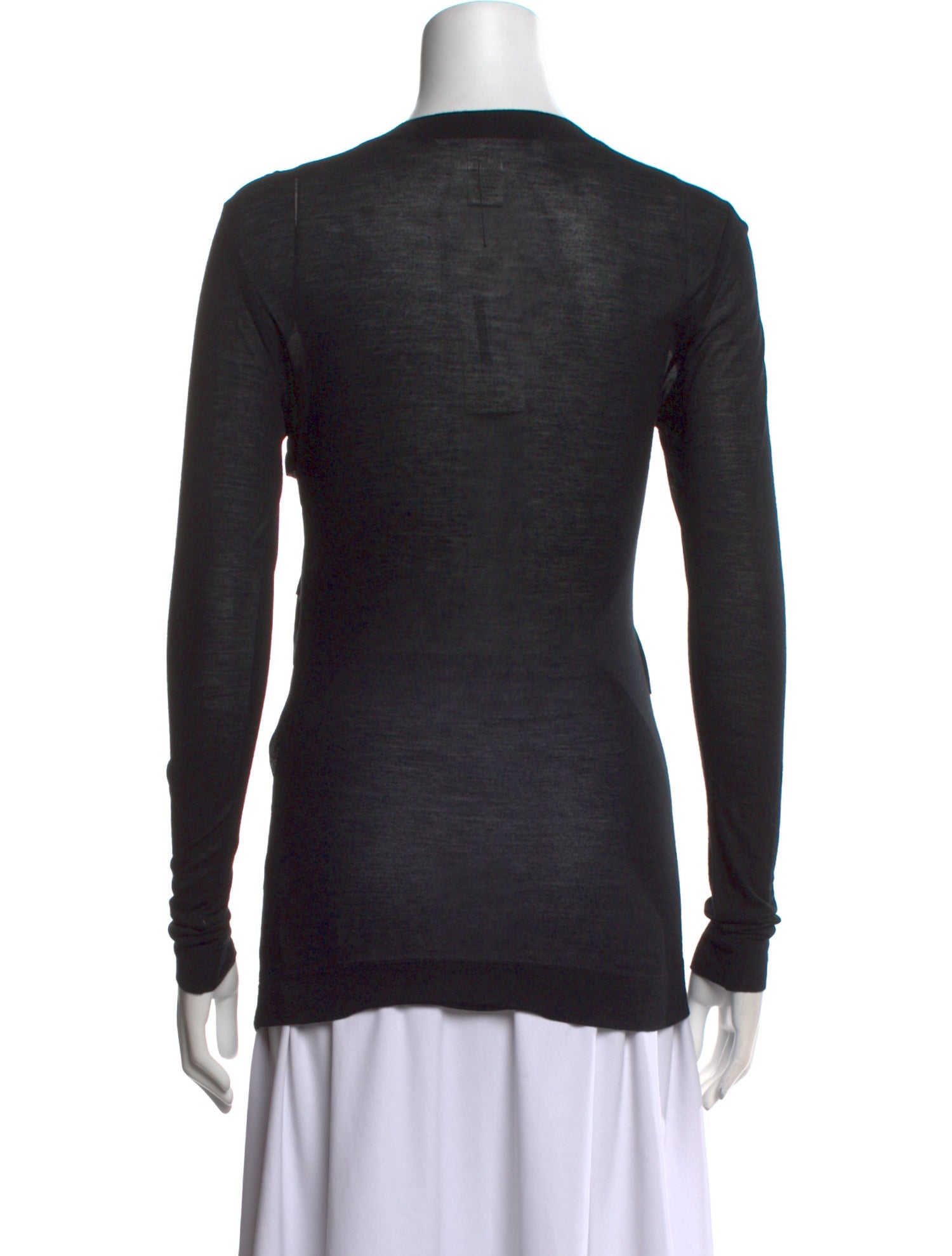 Diane von Furstenberg Crew Neck Long Sleeve T-Shirt