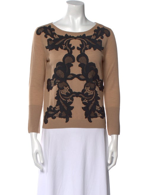 Diane von Furstenberg Wool Lace Pattern Sweater