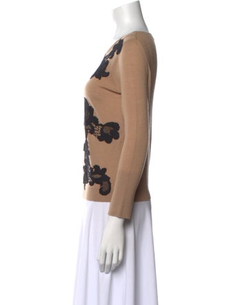 Diane von Furstenberg Wool Lace Pattern Sweater