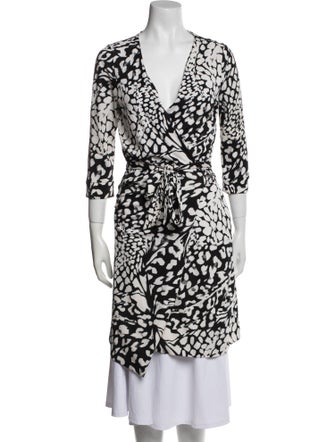 Diane von Furstenberg Printed Midi Length Dress