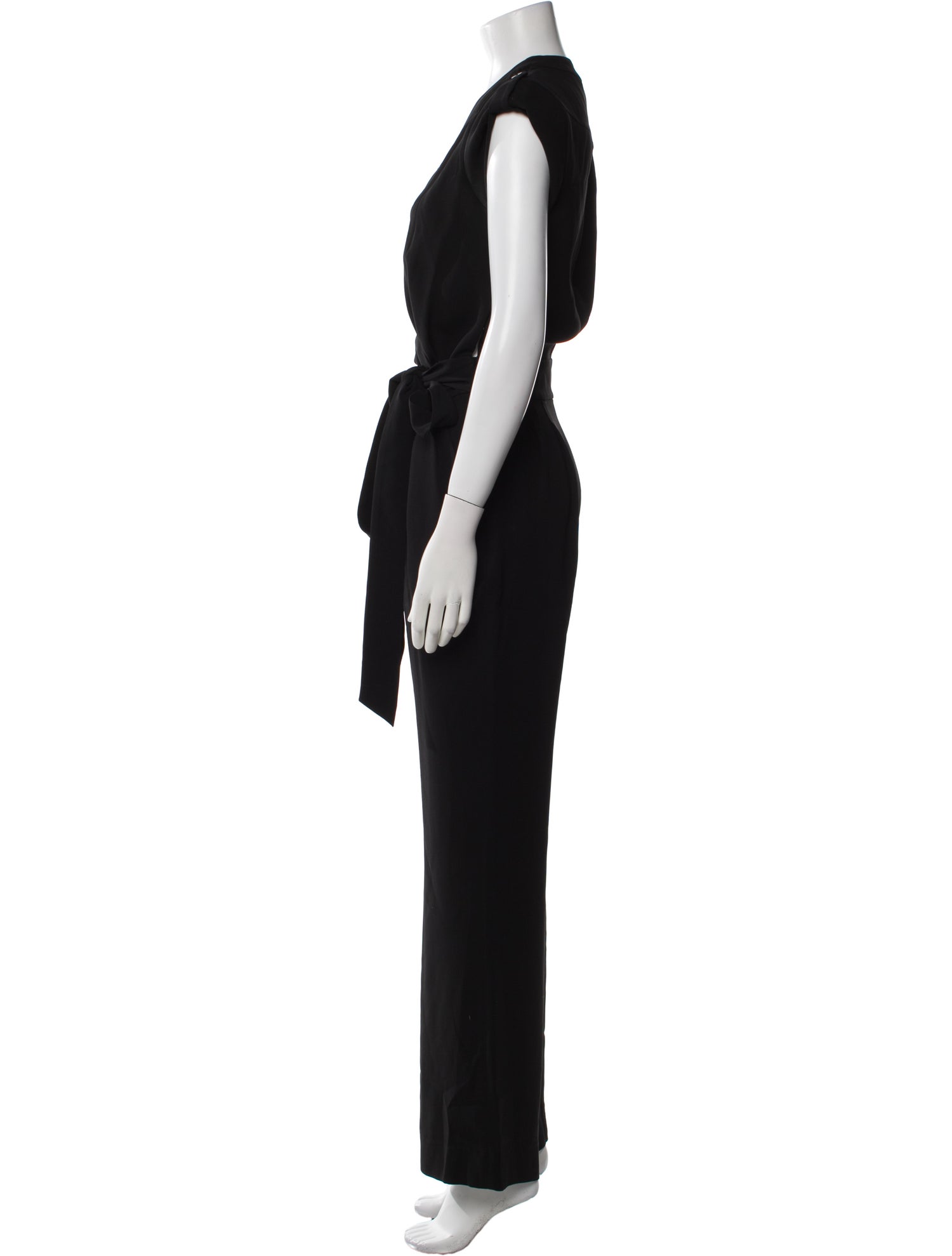 Diane von Furstenberg Silk V-Neck Jumpsuit