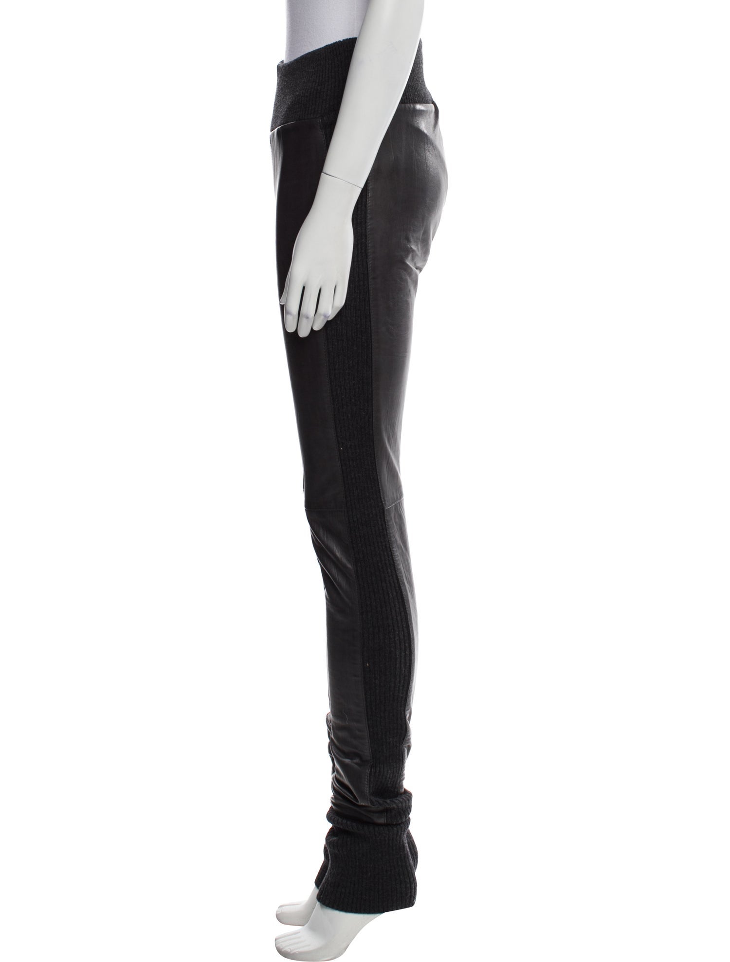 Diane von Furstenberg Leather Skinny Leg Pants