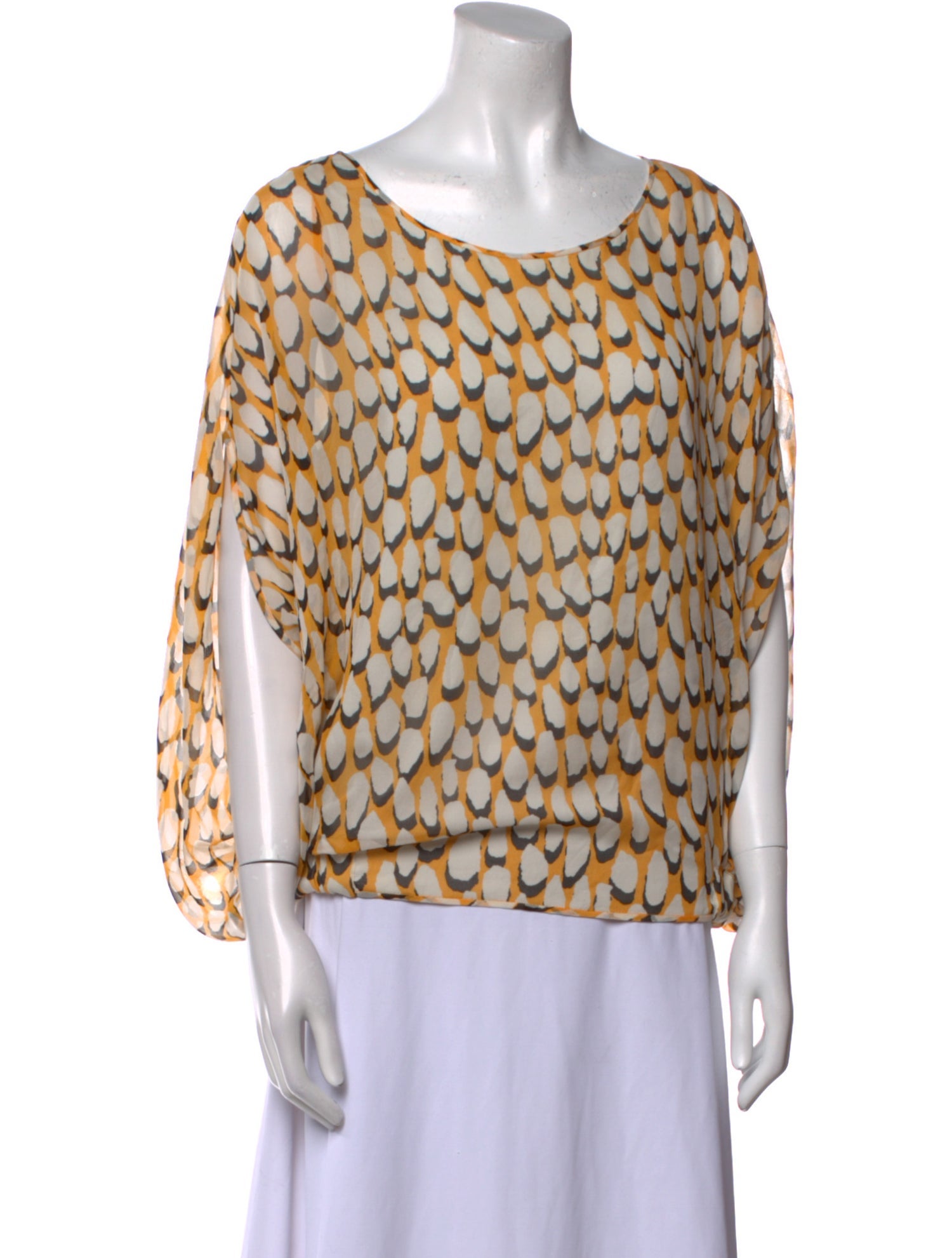 Diane von Furstenberg Silk Printed Blouse