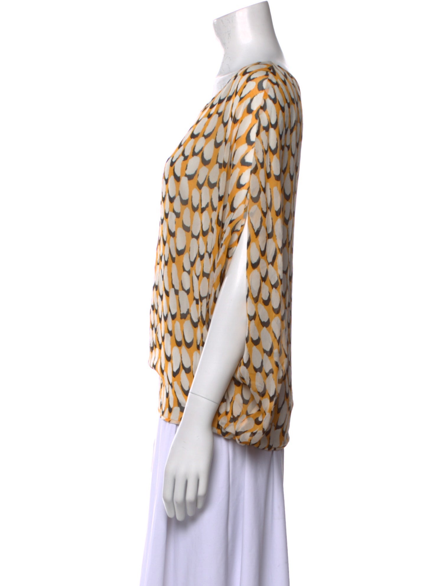 Diane von Furstenberg Silk Printed Blouse