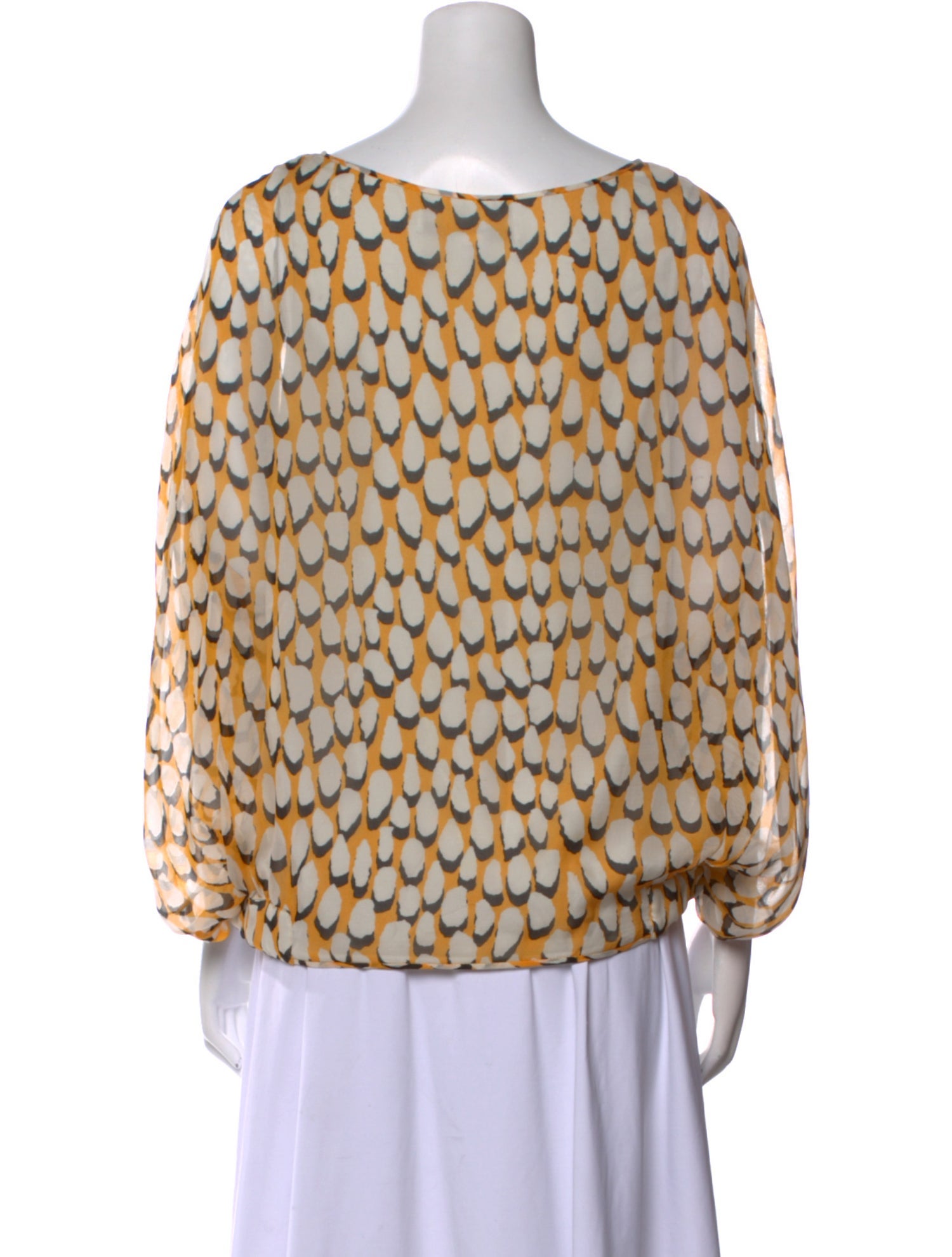 Diane von Furstenberg Silk Printed Blouse