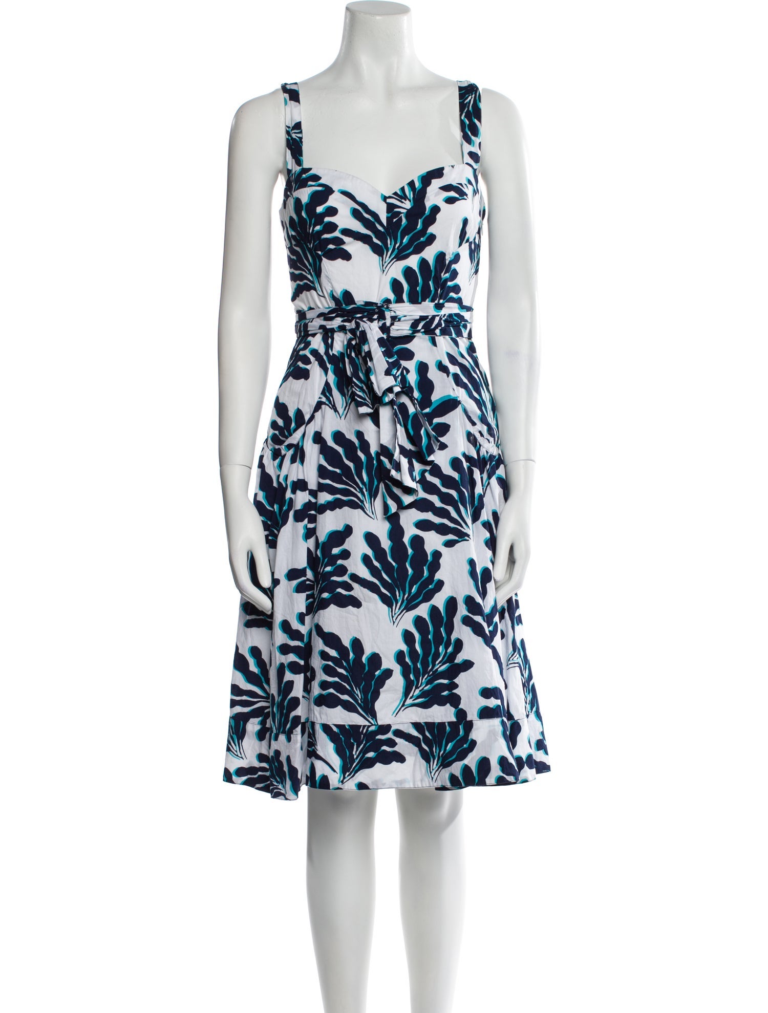 Diane von Furstenberg Floral Print Knee-Length Dress