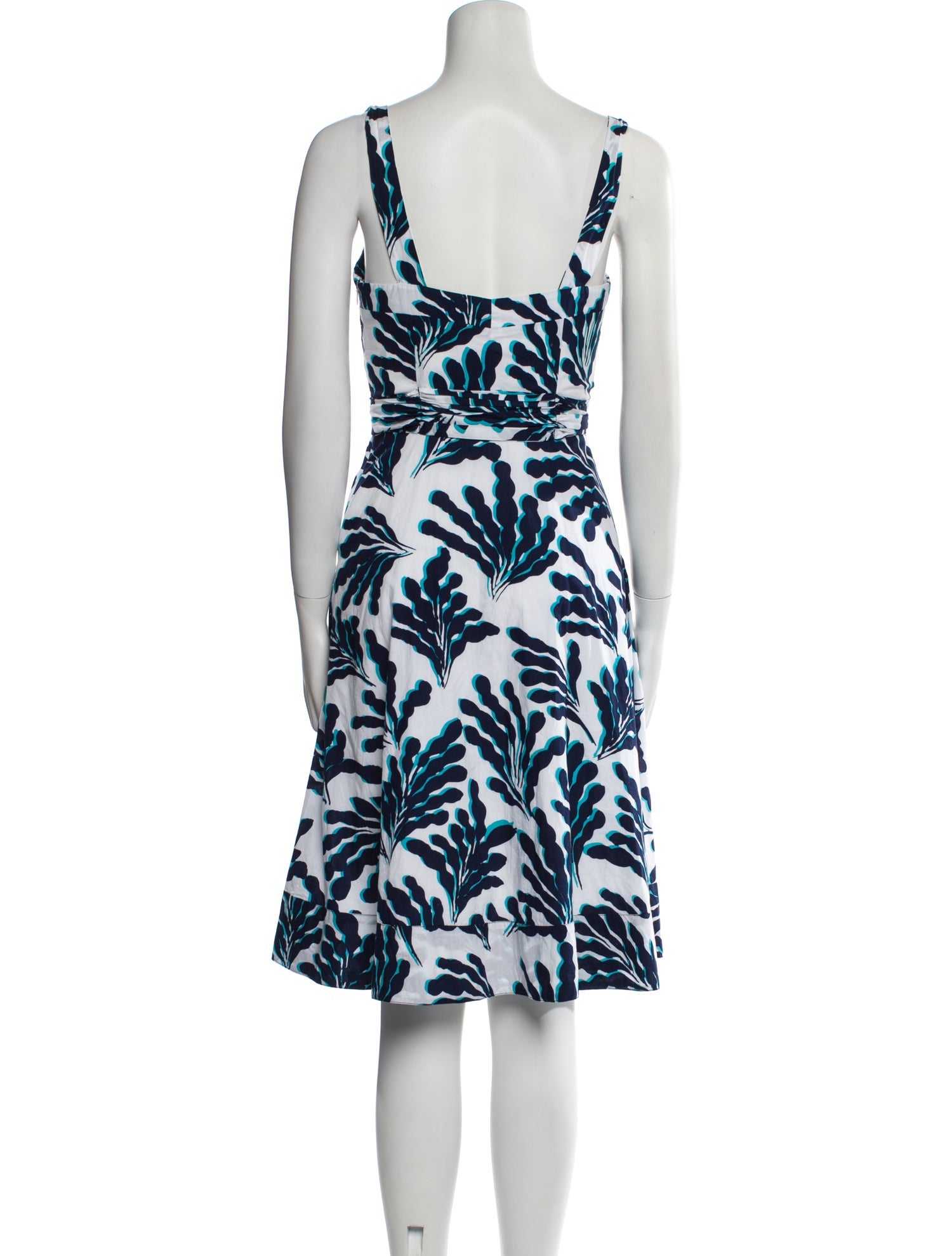 Diane von Furstenberg Floral Print Knee-Length Dress