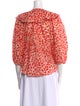 Diane von Furstenberg Printed Scoop Neck Blouse