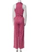 Diane von Furstenberg Printed V-Neck Jumpsuit