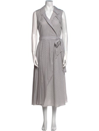 Diane von Furstenberg Striped Long Dress