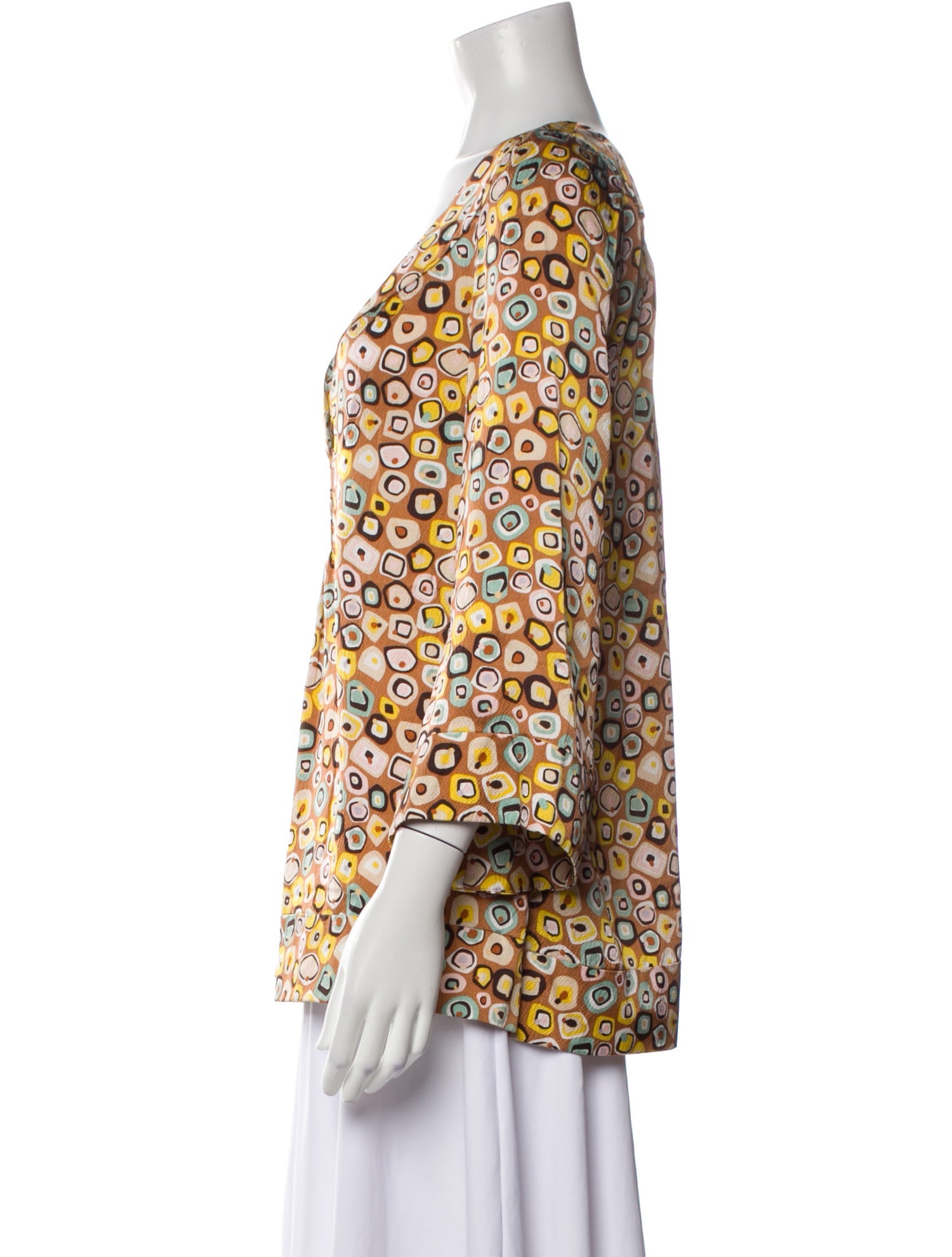 Diane von Furstenberg Silk Printed Blouse