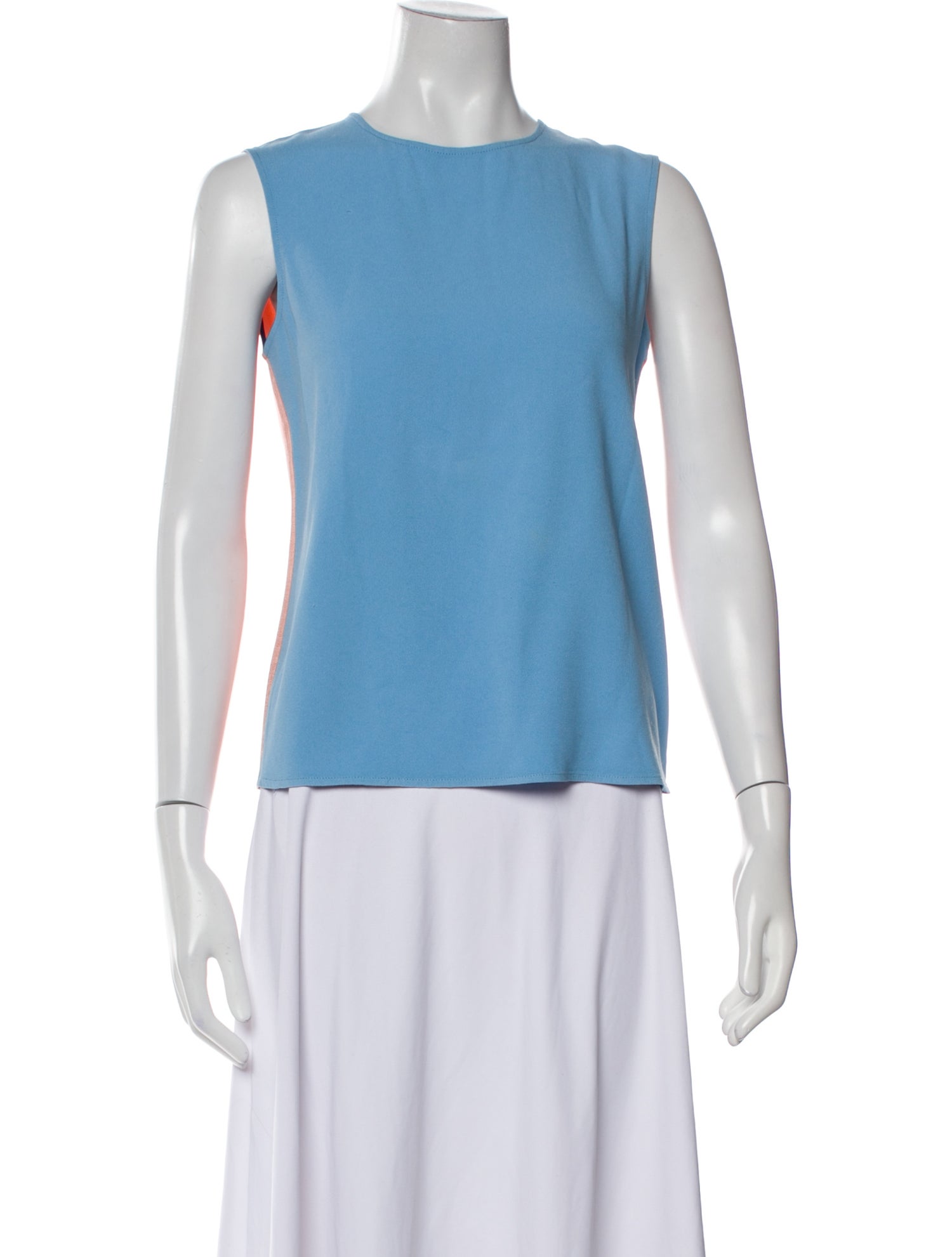 Diane von Furstenberg Bateau Neckline Sleeveless Top