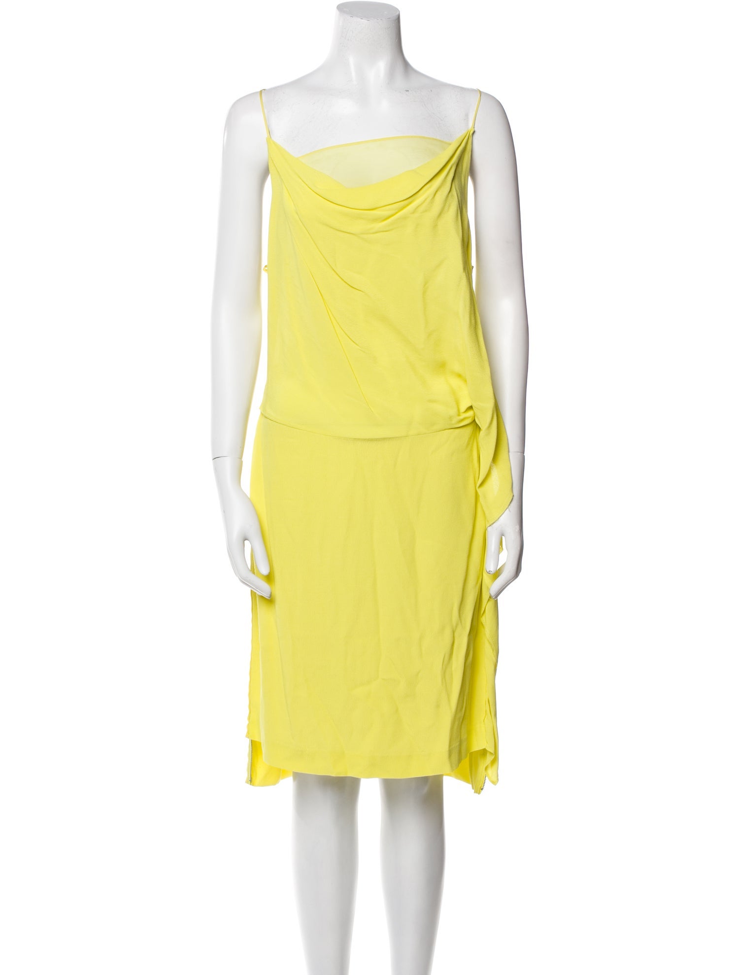 Diane von Furstenberg Cowl Neck Knee-Length Dress