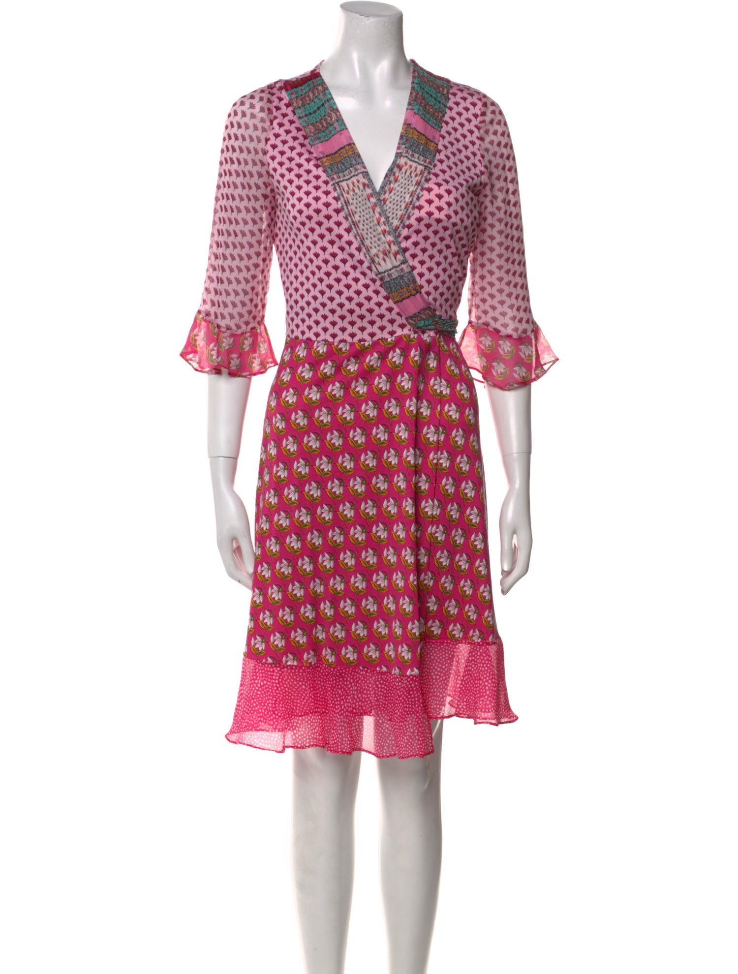 Diane von Furstenberg Silk Knee-Length Dress