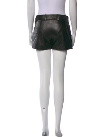 Diane von Furstenberg Leather Mini Shorts