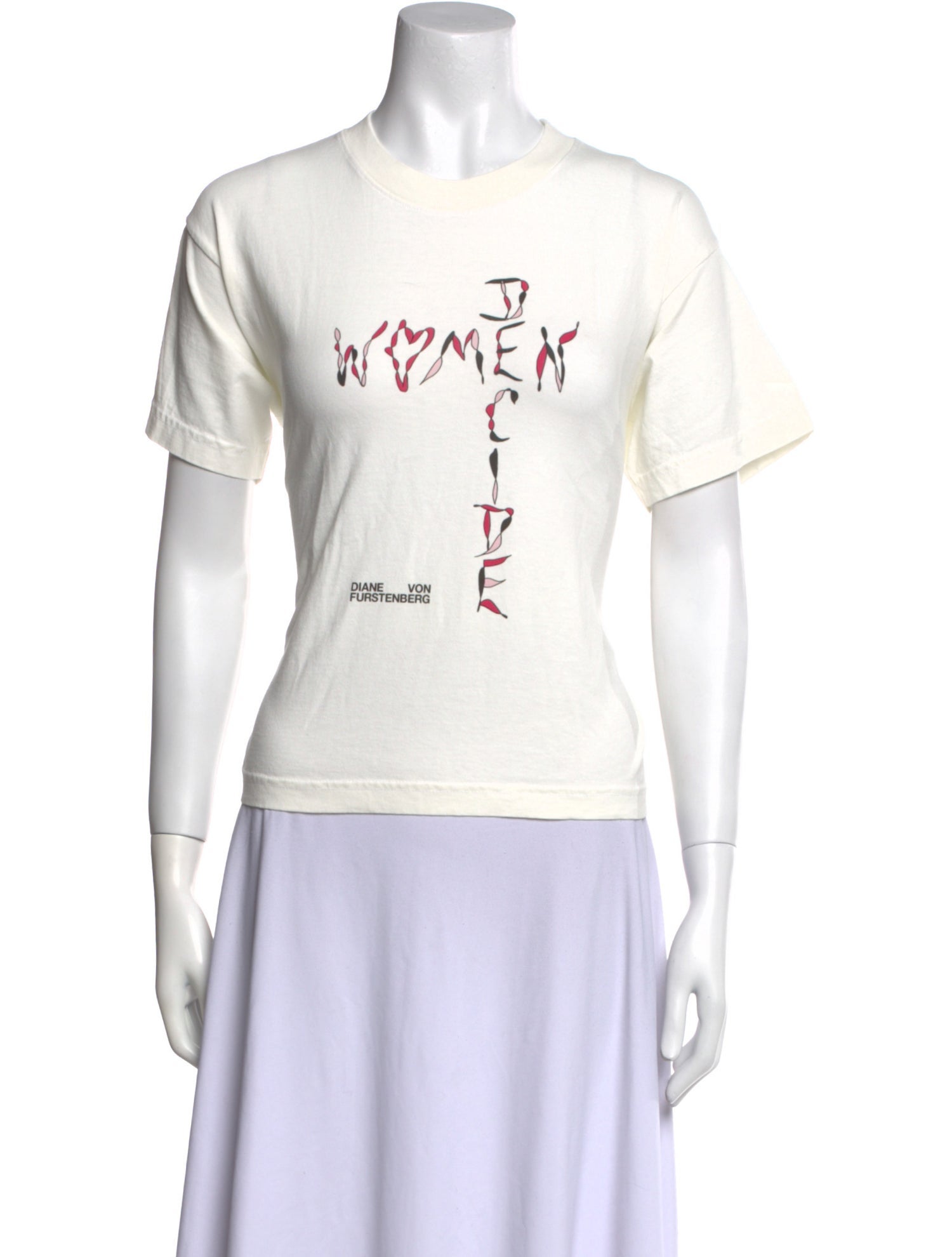 Diane von Furstenberg Graphic Print Crew Neck T-Shirt