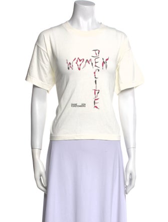 Diane von Furstenberg Graphic Print Crew Neck T-Shirt
