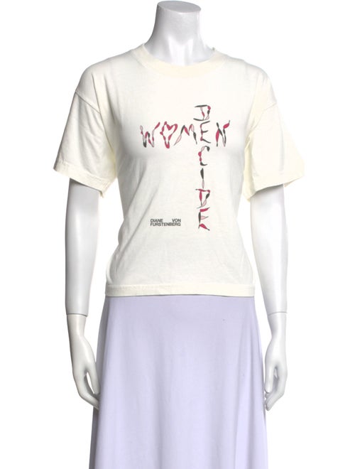 Diane von Furstenberg Graphic Print Crew Neck T-Shirt
