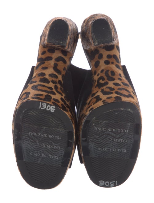 Diane von Furstenberg Ponyhair Animal Print Slingback Pumps