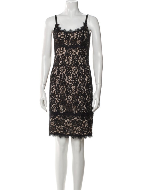 Diane von Furstenberg Lace Pattern Knee-Length Dress