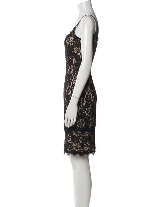 Diane von Furstenberg Lace Pattern Knee-Length Dress