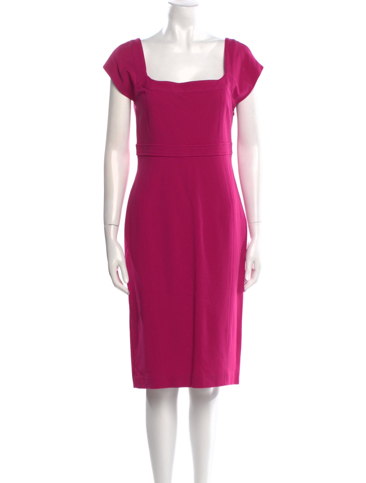 Diane von Furstenberg Square Neckline Knee-Length Dress