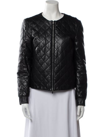 Diane von Furstenberg Leather Biker Jacket