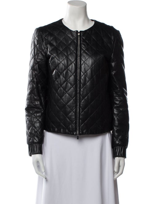 Diane von Furstenberg Leather Biker Jacket