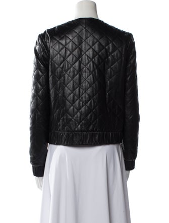 Diane von Furstenberg Leather Biker Jacket
