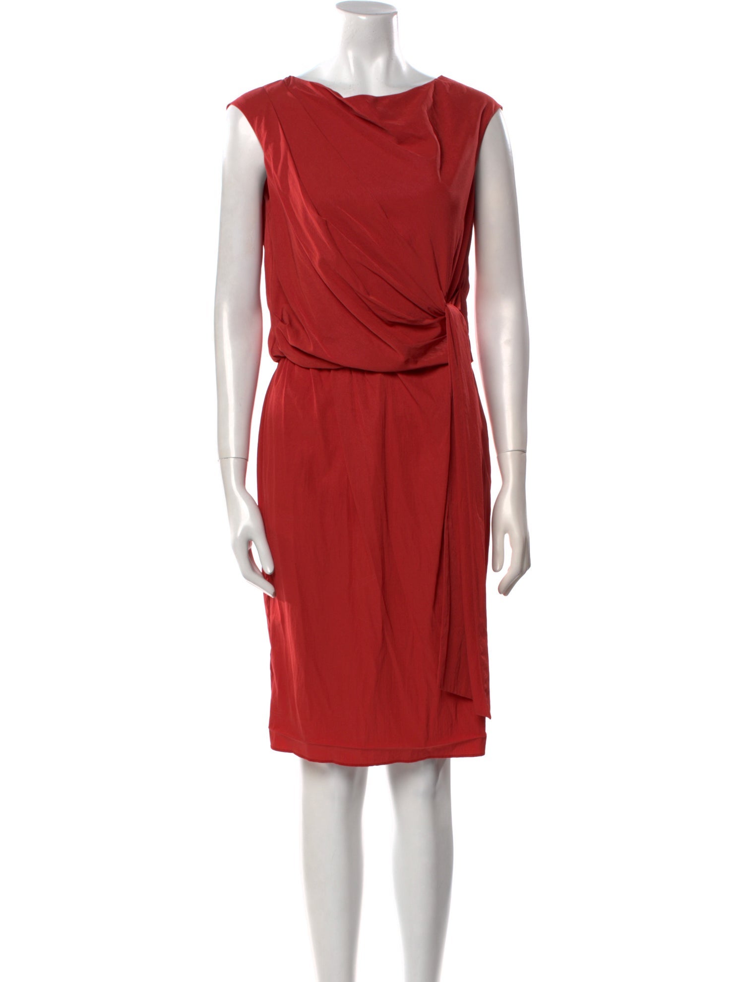 Diane von Furstenberg Cowl Neck Knee-Length Dress