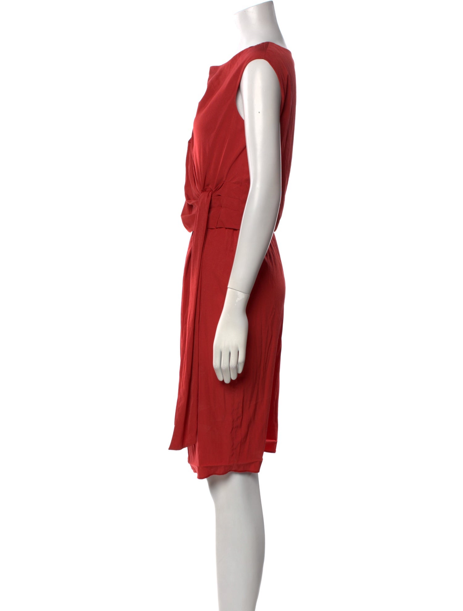 Diane von Furstenberg Cowl Neck Knee-Length Dress