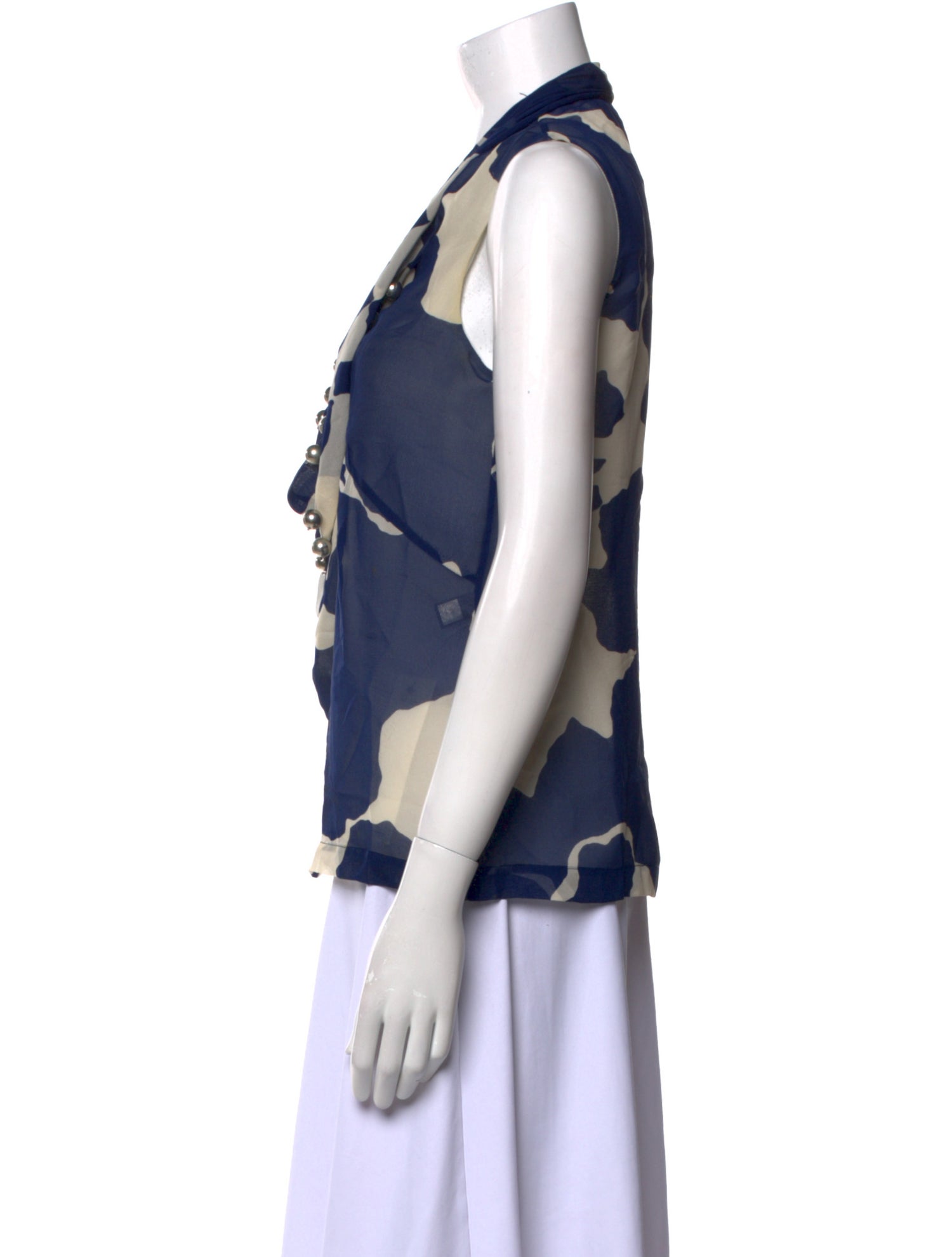 Diane von Furstenberg Silk Printed Blouse