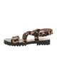 Diane von Furstenberg Ponyhair Animal Print Slingback Sandals