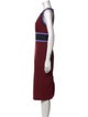 Diane von Furstenberg Colorblock Pattern Knee-Length Dress