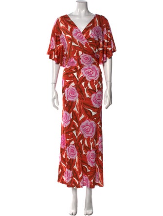 Diane von Furstenberg Printed Long Dress
