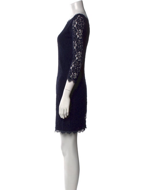 Diane von Furstenberg Lace Pattern Mini Dress