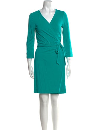 Diane von Furstenberg V-Neck Mini Dress