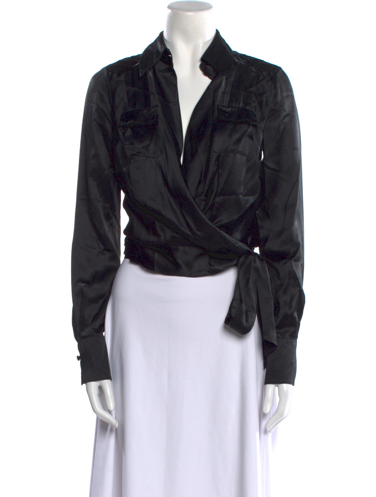 Diane von Furstenberg Silk V-Neck Blouse