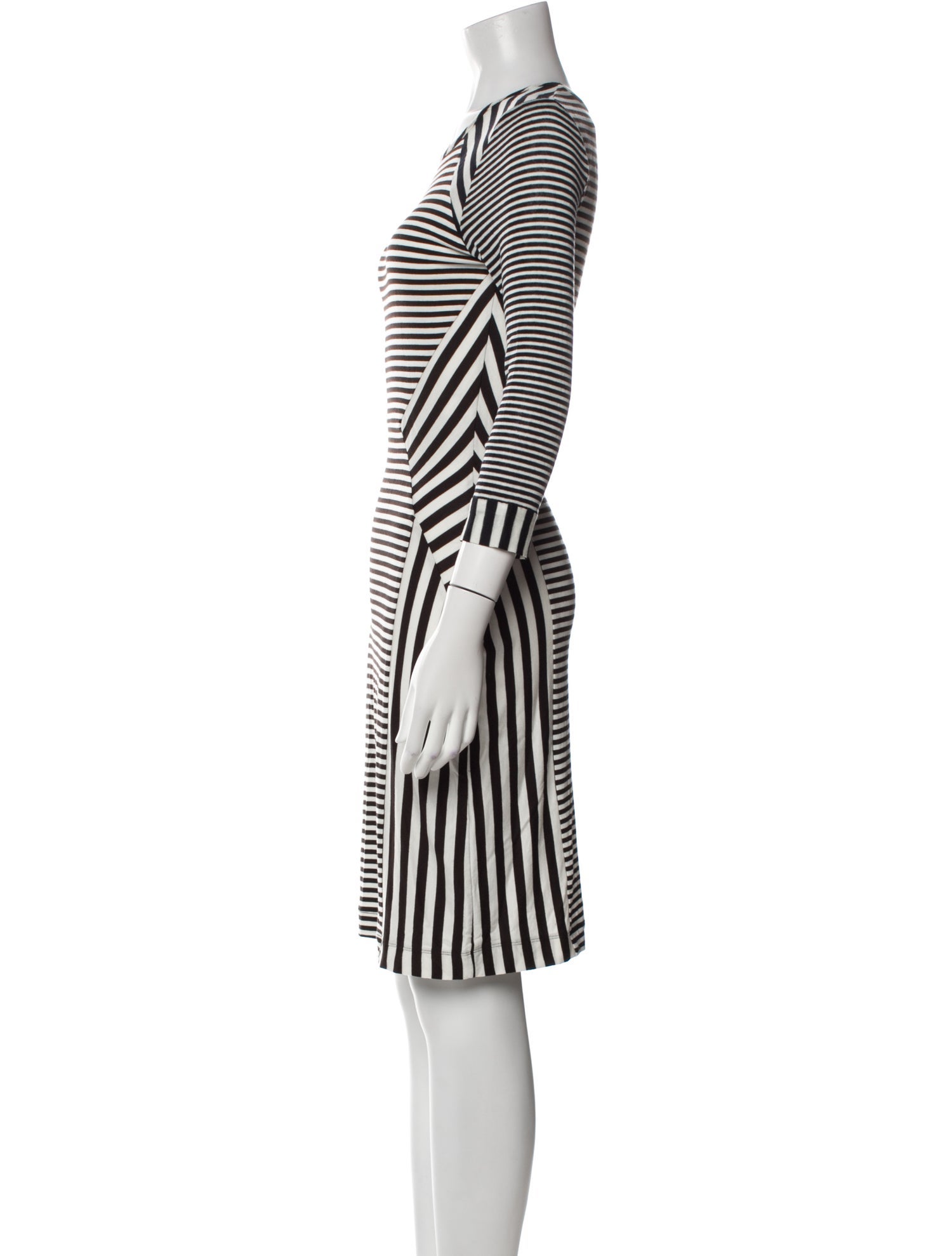 Diane von Furstenberg Striped Knee-Length Dress