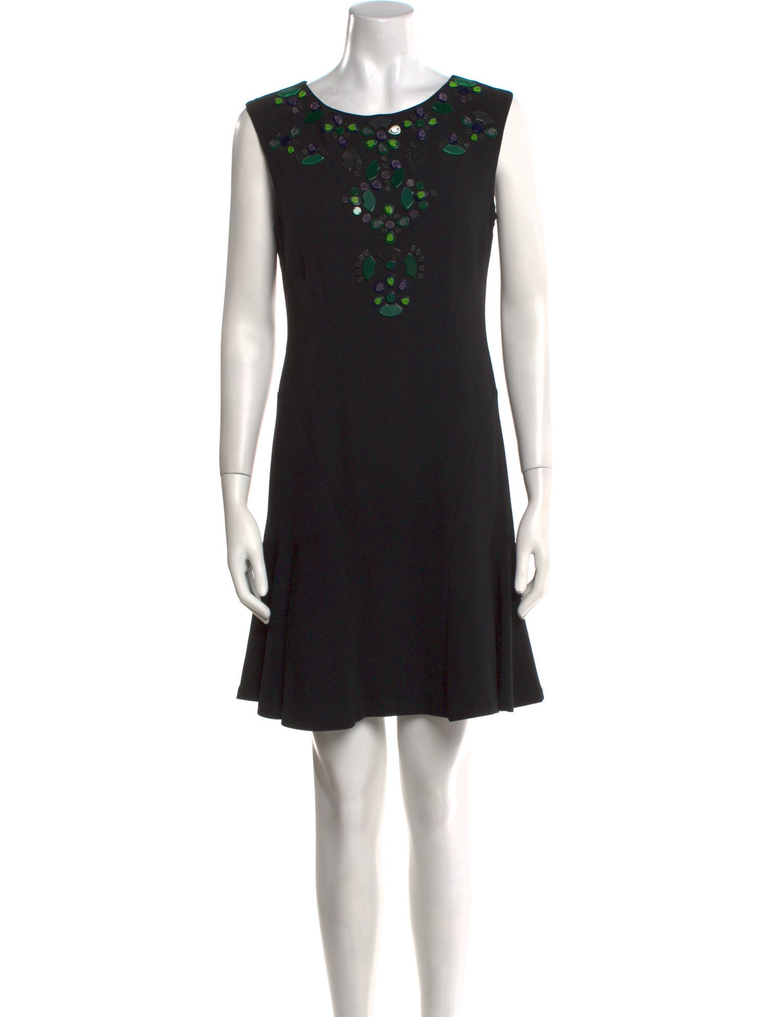 Diane von Furstenberg Scoop Neck Mini Dress