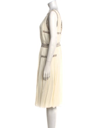 Diane von Furstenberg Scoop Neck Knee-Length Dress