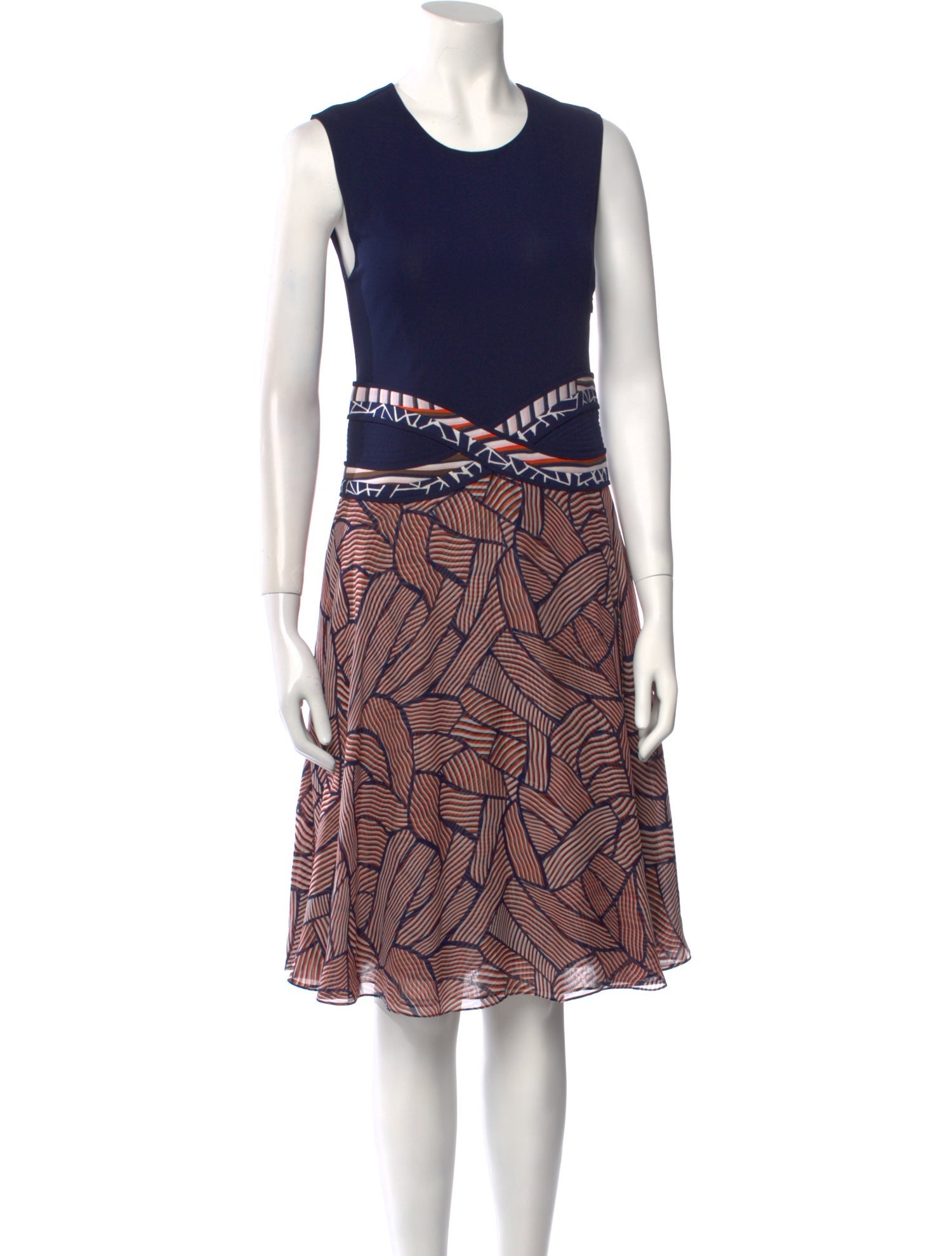 Diane von Furstenberg Printed Knee-Length Dress