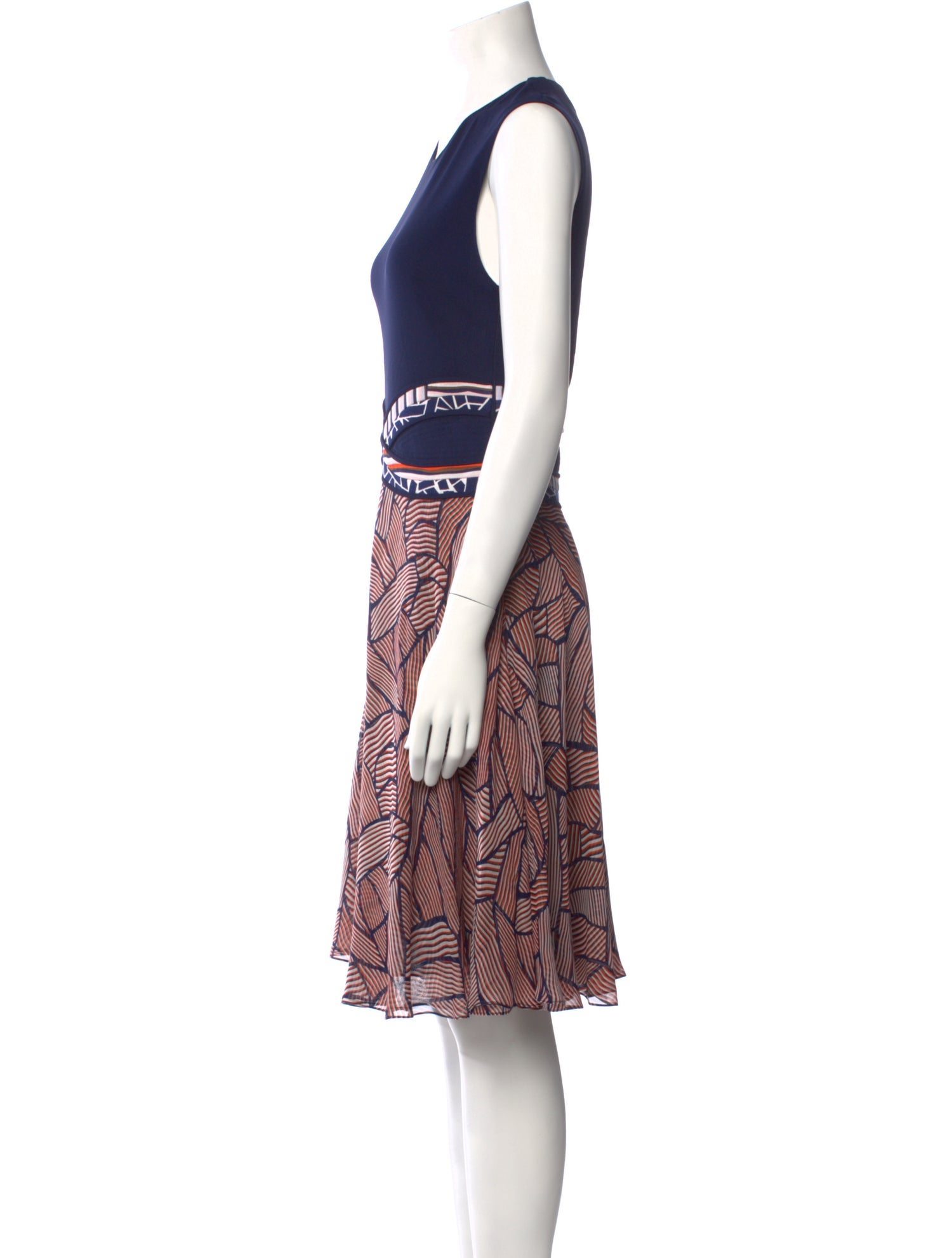 Diane von Furstenberg Printed Knee-Length Dress