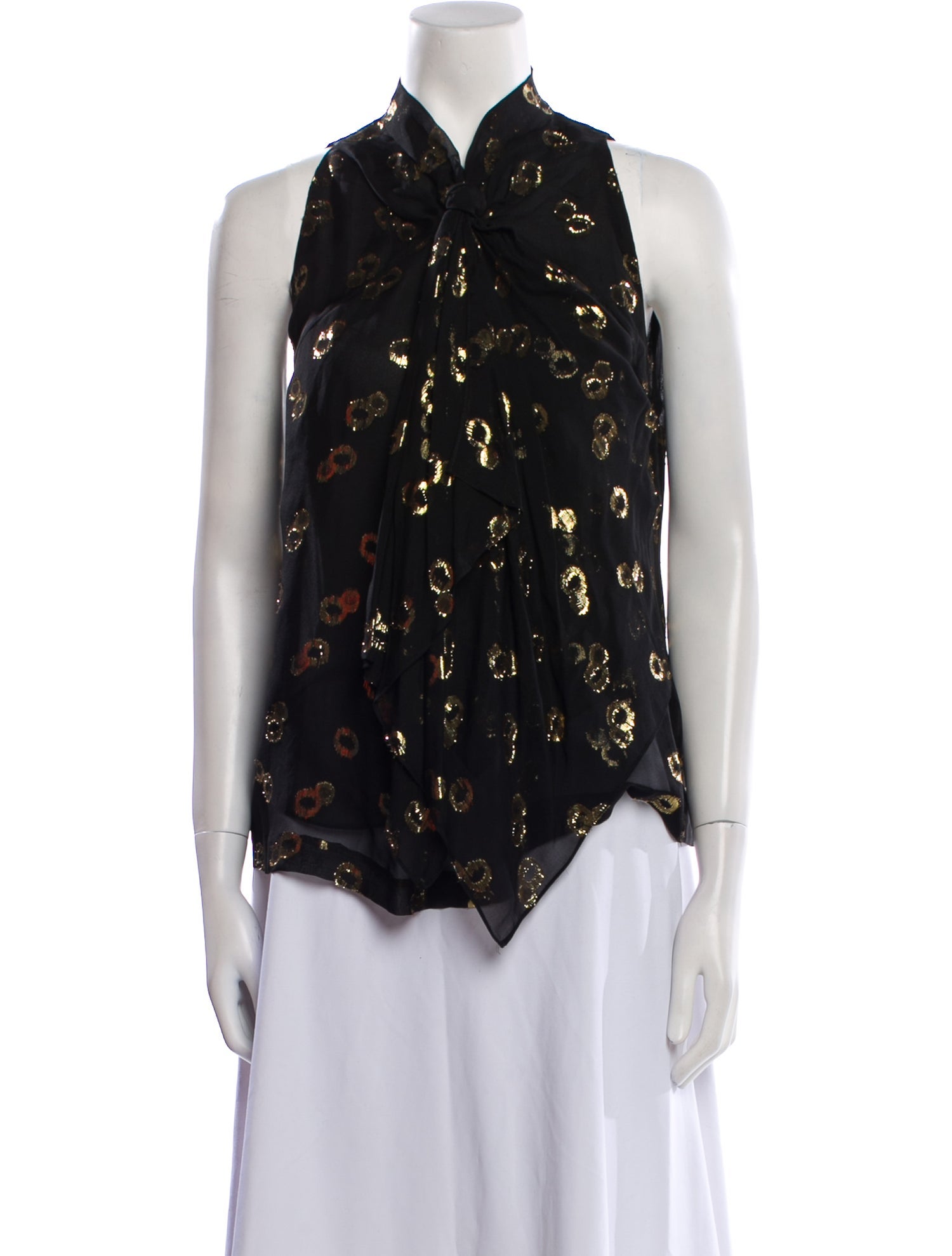Diane von Furstenberg Silk Printed Blouse